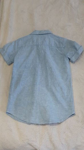 River Island Boys blue short sleeved shirt