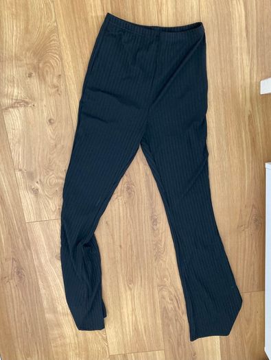 Temu Ribbed Flared Leg Pants Casual & Comfortable Trousers size XS UK 6