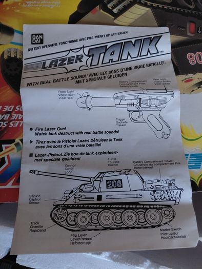Vintage Bandai Lazer Tank