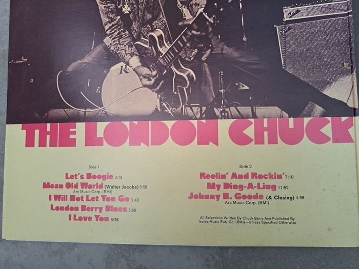 Chuck Berry , The London Sessions 1972 French release Chess Records