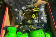 Roces Orlando II Adjustable Inline Skates UK 3-6 With Pads Like New