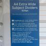 Tesco A4 Extra Wide Subject Dividers 10 part Image 3