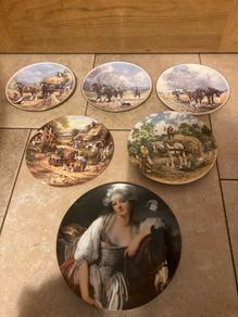 Horse themed fine bone china plates free postage