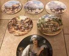Horse themed fine bone china plates free postage