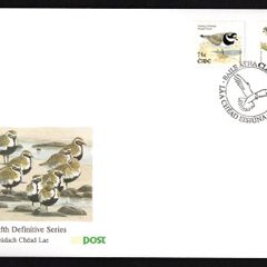 2003 Ireland Tenth Definitive Stamp Series Birds 75c, (Ringed Plover) & 95c (Sparrowhawk) An Post First Day Cover (FDC)