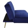 Habitat Navy Blue Velvet Sofa Bed Image 6