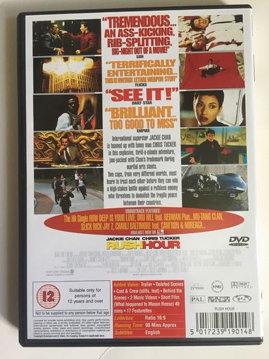 Rush Hour Trilogy Movies (Jackie Chan and Chris Tucker) [Movie 3xDVD]