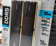 Brand New Pc Ram Crucial Pro Oc 32gb 2x16gb Ddr5 6000mhz Xmp Expo