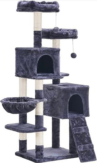 Cat Tree, 147 cm cat tower, Multi-Leve cat condo MULTIPLE COLOURS (FREE POSTAGE)