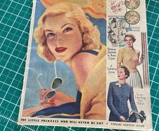 Woman and Home Magazine: August 1953 - Knitting Patterns, Needlework