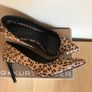 KG by Kurt Geiger Bea Leopard Print Heeled Court Shoes Image 2