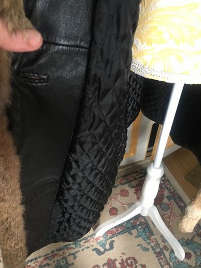 leather coat,good condition, size L