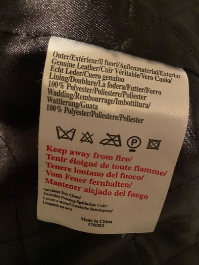 Mens real Leather Jacket size L