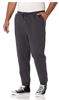 Amazon Brand Goodthreads Mens Fleece Joggers Charcoal Size M