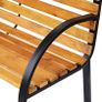 Garden Bench, 122Lx60Wx80H cm-Steel/Wood (FREE POSTAGE) Image 6