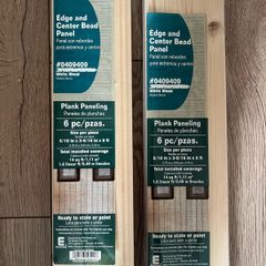 2 packs of wood cladding (6 in each)
