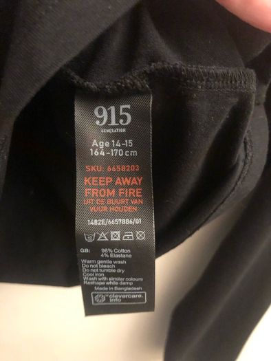 Black polo neck (age 14-15)