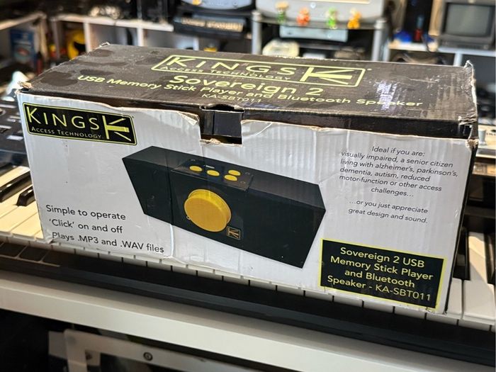 Kings Access Technology Sovereign 2 Accessible USB Memory Stick Player & Bluetooth Speaker