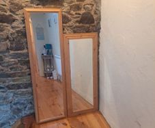 Pine bedroom mirror
