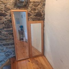 Pine bedroom mirror