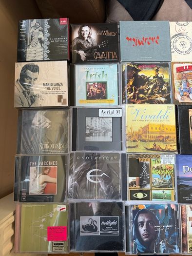 Personal Music CD and Music DVD Collection For Sale. Around 600 Titles. VG-EX Condition