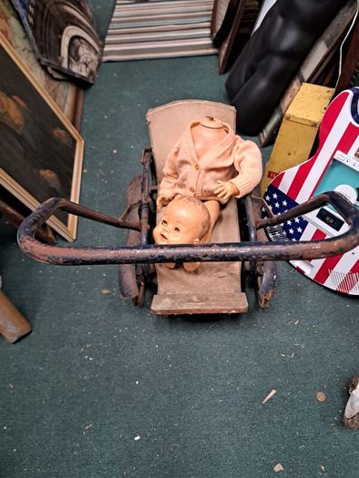 Antique Childs Pram @Doll