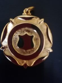 Gold Plated Medalion /Watch Fob