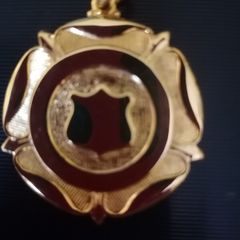 Gold Plated Medalion /Watch Fob