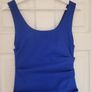 Blue ruched fitted dress Image 5