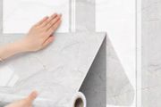 Bathroom Waterproof Sticker Wall paper Sticker Self-Adhesive Bathroom Wall Wall Covering  Marble Wallpaper