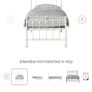 Original Bed Company Edwardian Ivory Children's Beds (Pair) + Mattresses Image 2