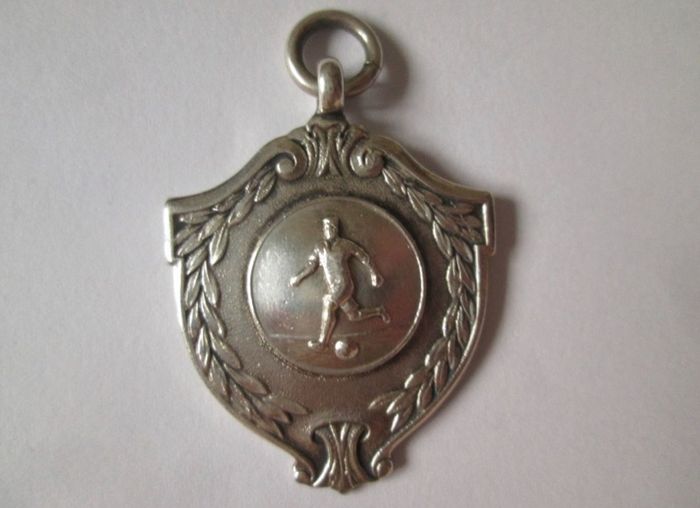 4x medals uk football division soccer silver 1950 staines district
