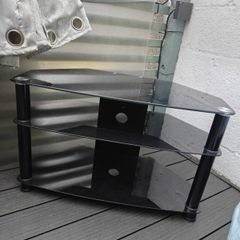 Glass TV stand