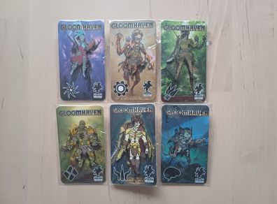 Gloomhaven Metal Pin Badges Set of 6 (Fantasy Board Game Novelty Items BRAND NEW)