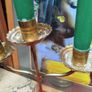 Pair Brass Candlestands Image 6