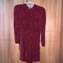 Zara Red & Black Print Dress Image 3