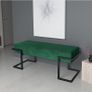 Axon Modern  Velvet Benches with Black/Gold/Silver  Metal Frame Image 8