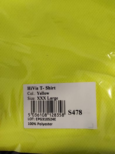 Hi-vis T-shirts XXXL