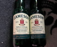 Jameson Whiskey empty bottles 50ml mini