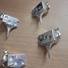 4 Vintage SILEA Silver Plate Cheese Board Markers 45 euro