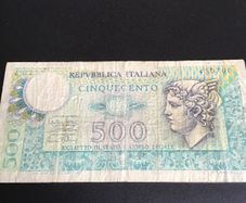 Rare Italy Banknote 500 Lire