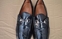 Gucci women horse bit loafers in patent leather