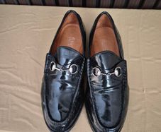 Gucci women horse bit loafers in patent leather