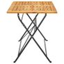 Folding Garden Table 120x70x74 cm Solid Acacia Wood Image 5