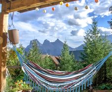 Cotton Hammock Portable w/ Carrying Bag Brazilian Fringe Deluxe Swing Chair for Beach, Yard, Bedroom, Patio, Porch, Indoor, Outdoor