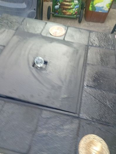 Gas patio heater table