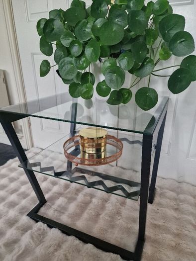 Glass coffee table