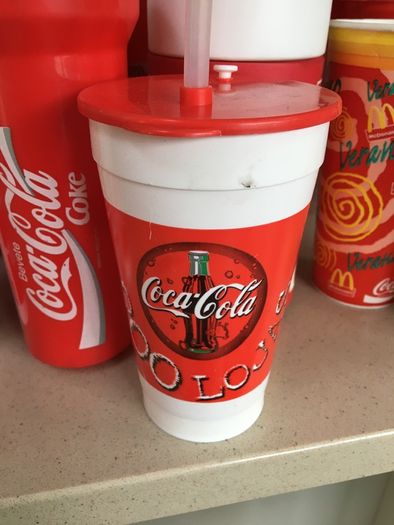 Coca Cola Plastic bottles/Beakers/Cups 2 Euro each