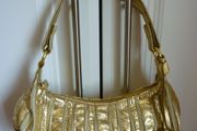 HANDBAG HAND BAG Brand Full Circle. Immaculate quality bag with gold panelling.