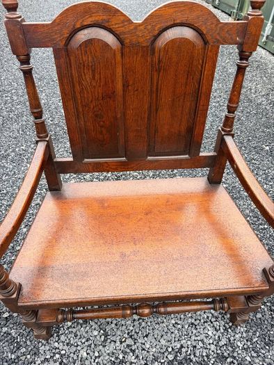 Antique table and 6 chairs